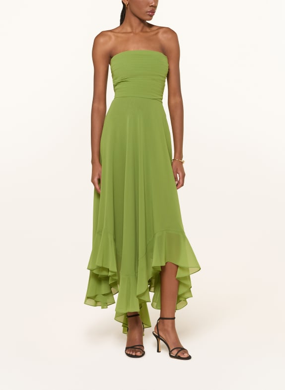 RETROFÊTE Off-Shoulder-Kleid LOUISA mit Volants GRÜN