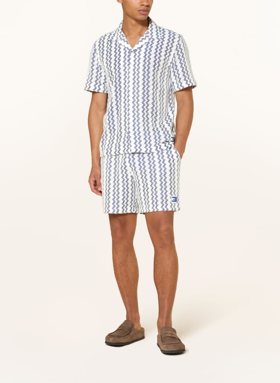 TOMMY JEANS Resorthemd Comfort Fit WIT / DONKERBLAUW