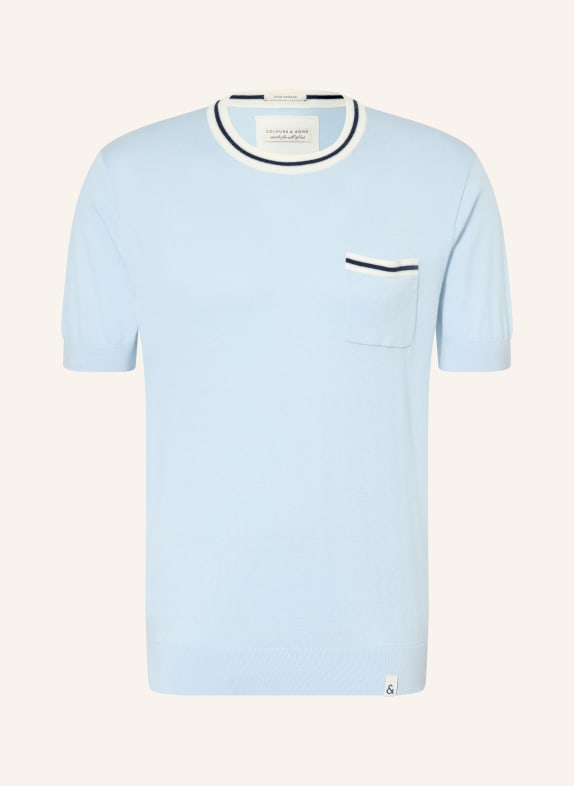 COLOURS & SONS Pletené tričko TMAVĚ MODRÁ / KRÉMOVÁ / TMAVĚ MODRÁ