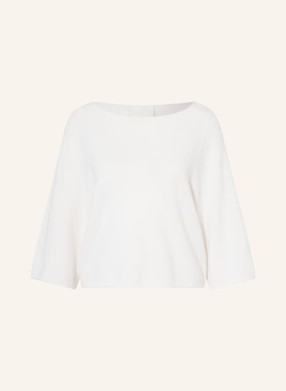 ALLUDE Cashmere sweater with 3/4 sleeves ECRU