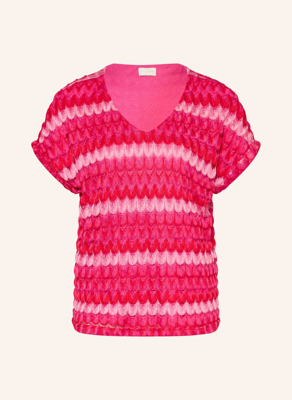 MILANO ITALY Crochet shirt FUCHSIA / PINK / RED