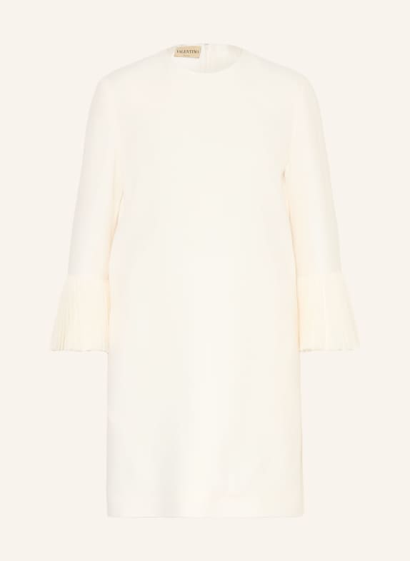 VALENTINO Šaty s hedvábím a 3/4 rukávy REŽNÁ
