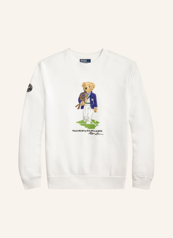 POLO RALPH LAUREN Sweatshirt WHITE / GREEN / DARK BLUE