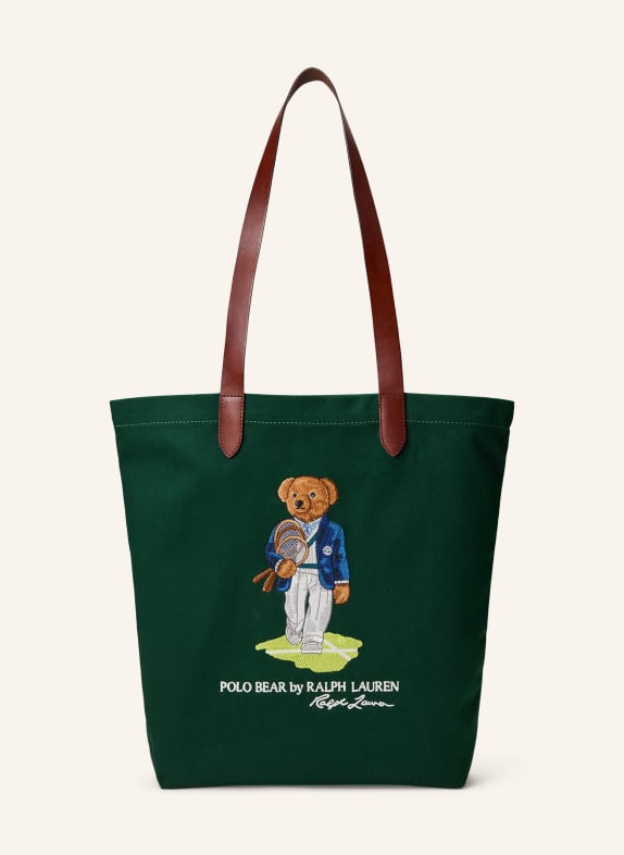 POLO RALPH LAUREN Tote bag DARK GREEN