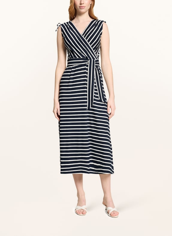 Betty Barclay Wrap-style jersey dress DARK BLUE / WHITE