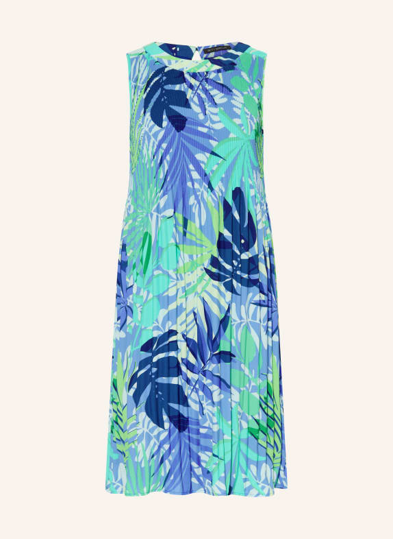 Betty Barclay plisované šaty MODRÁ / KRÉMOVÁ / ZELENÁ