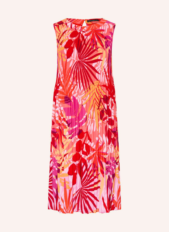 Betty Barclay plisované šaty ČERVENÁ / RŮŽOVÁ / ORANŽOVÁ