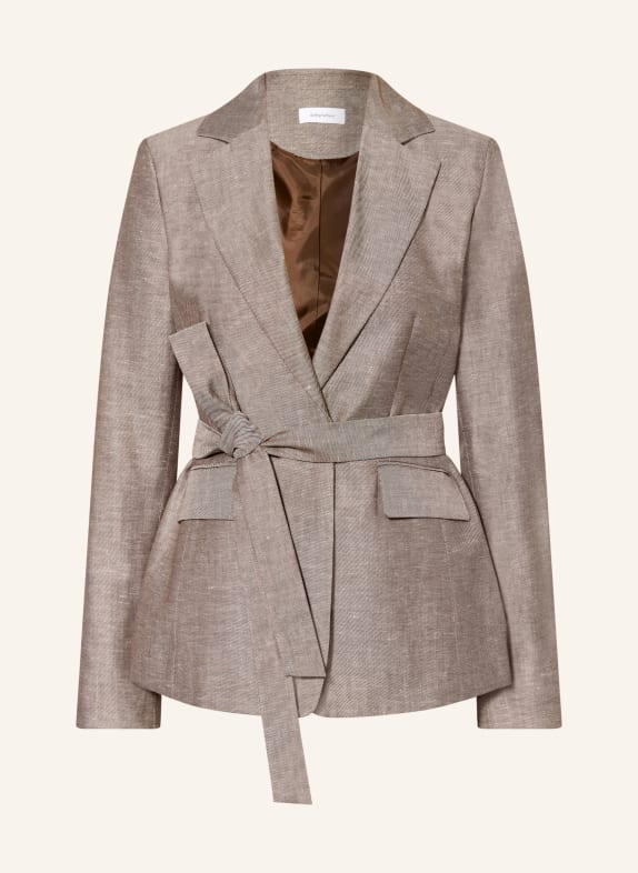 darling harbour Blazer mit Leinen DUNKELBRAUN