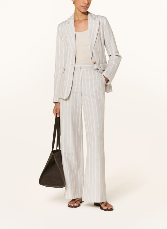 darling harbour Marlene-byxor i linne BEIGE