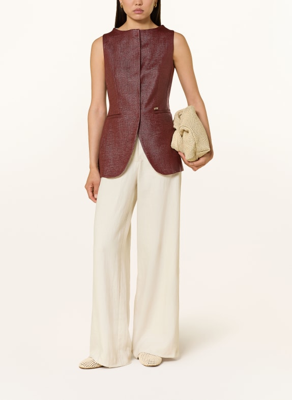 Luis Trenker LURADA Blazer Vest DARK RED