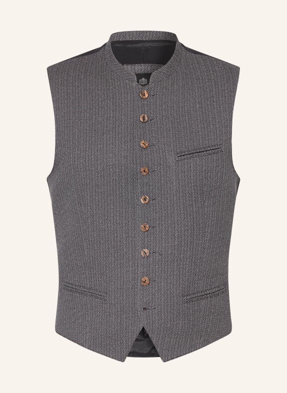 Hammerschmid Gilet traditionnel CARL coupe ajustée BLEU FONCÉ