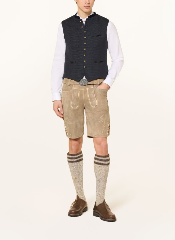 HIRSCHER Traditionele lederhose OBERAMMERGAU BEIGE