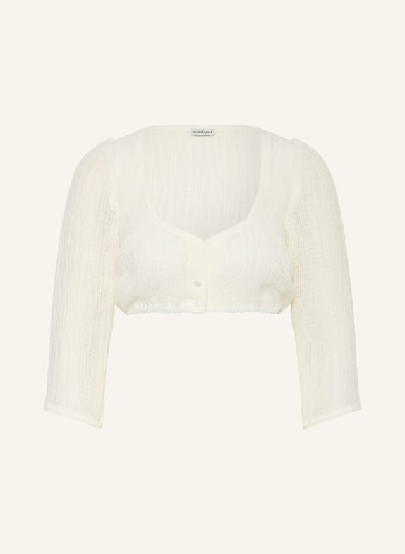 Heimatglück Tracht Bluzka dirndl AMELIE z rękawami 3/4 ECRU