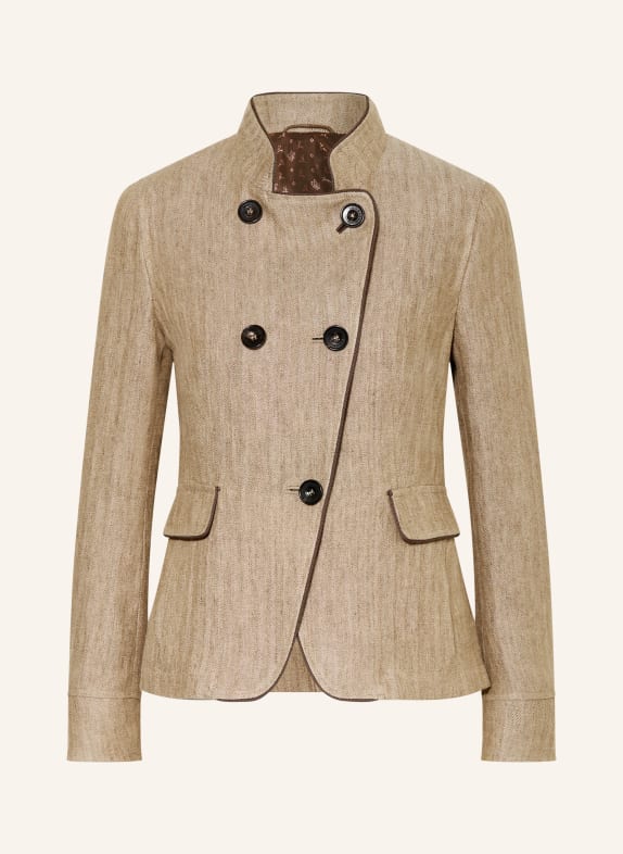 HABSBURG Látková kotva MOOSBURG BÉŽOVÁ / TMAVĚ HNĚDÁ