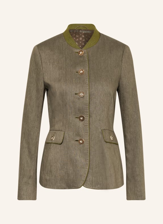 HABSBURG Janker MARIELLA mit Leinen OLIV