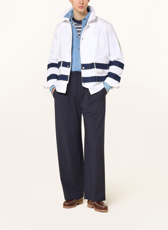 TOMMY HILFIGER Överjacka VIT / MÖRKBLÅ