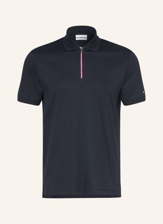 TOMMY HILFIGER Jersey-Poloshirt DUNKELBLAU