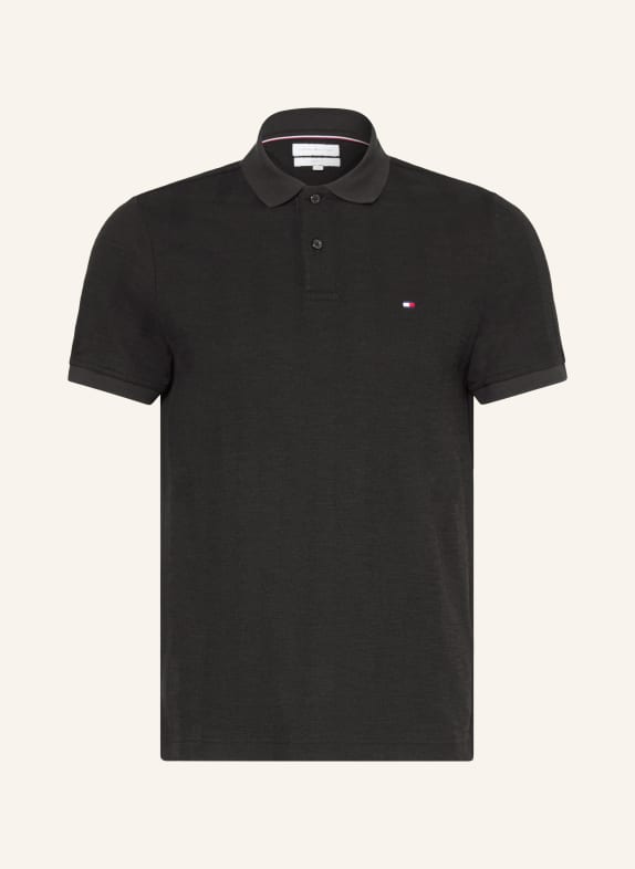 TOMMY HILFIGER Jersey-Poloshirt Regular Fit SCHWARZ