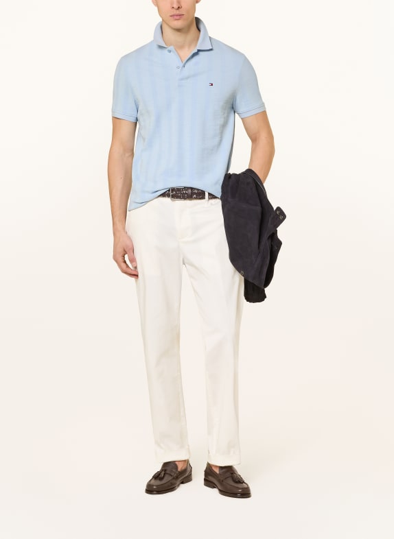 TOMMY HILFIGER Jersey Polo Shirt, Regular Fit LIGHT BLUE
