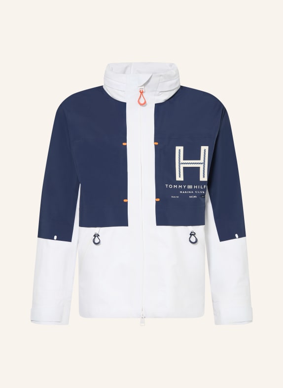 TOMMY HILFIGER Hardshell-Jacke DUNKELBLAU / WEISS