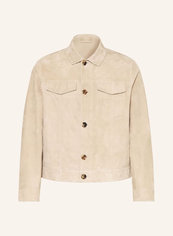 manzoni 24 Lederjacke HELLBRAUN