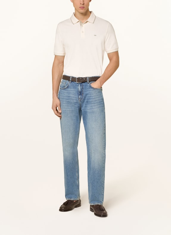 FYNCH-HATTON Picqué-poloshirt met normale pasvorm CRÈME