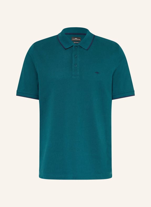FYNCH-HATTON Picqué-Poloshirt Regular Fit PETROL / DUNKELBLAU
