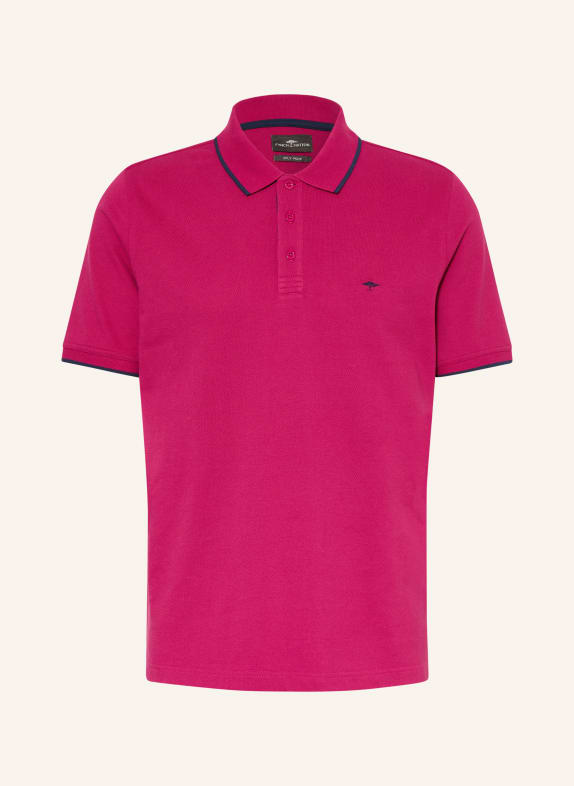 FYNCH-HATTON Picqué-Poloshirt Regular Fit FUCHSIA / DUNKELBLAU