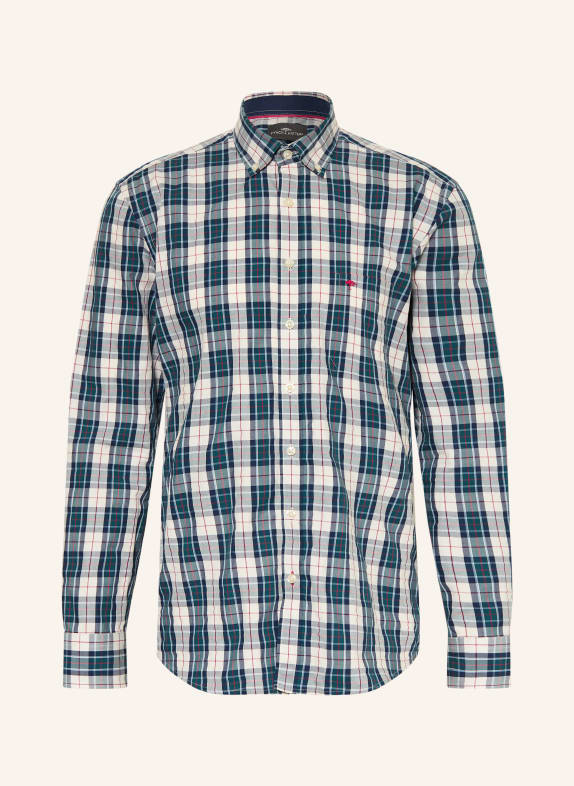 FYNCH-HATTON Hemd Comfort Fit CREME / GRÜN / DUNKELBLAU