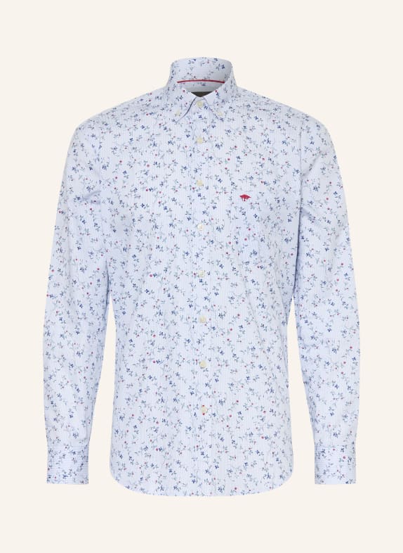 FYNCH-HATTON Chemise coupe classique BLEU CLAIR / ROUGE / BLEU FONCÉ