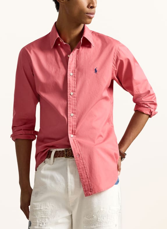 POLO RALPH LAUREN Chemise Custom Fit ROUGE CLAIR
