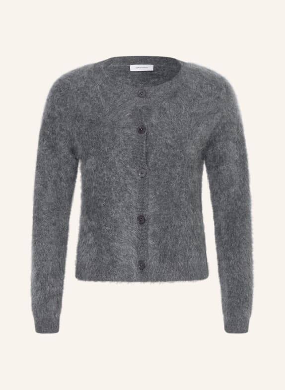 darling harbour Cashmere cardigan DARK GREY MELANGE