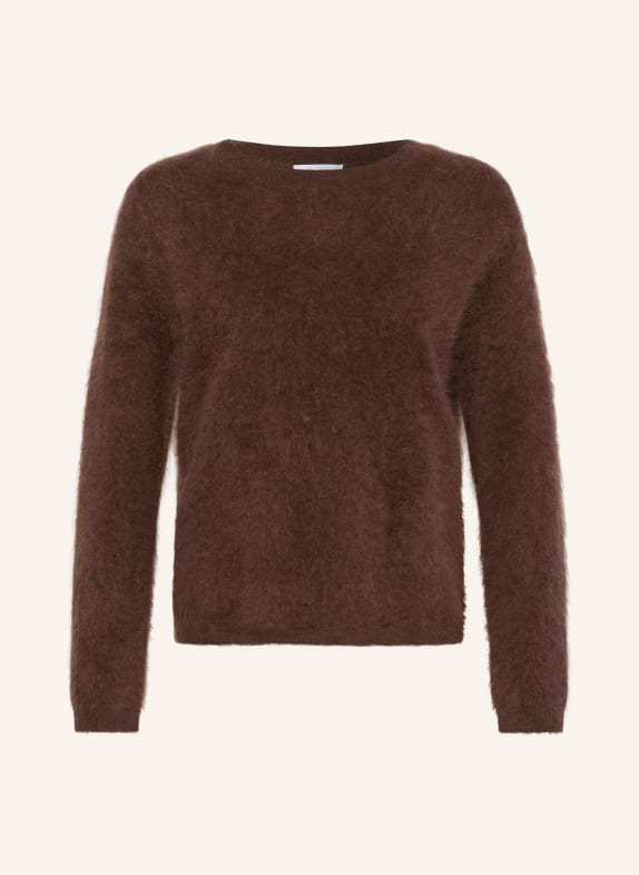 darling harbour Cashmere Sweater DARK BROWN