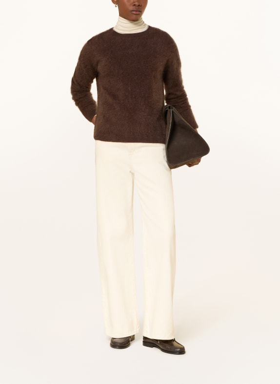 darling harbour Cashmere-Pullover DARK BROWN