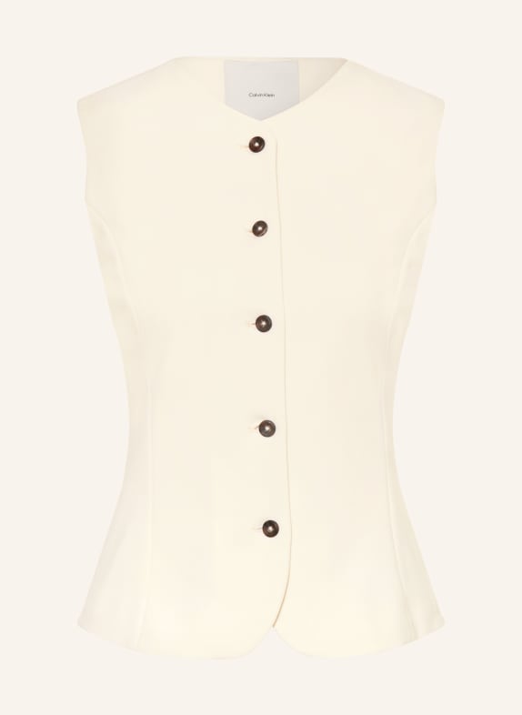 Calvin Klein kamizelka typu blazer KREMOWY