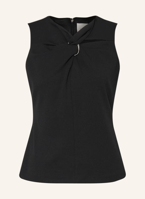 Calvin Klein Blusentop mit Cut-outs SCHWARZ