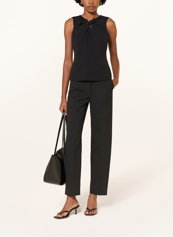 Calvin Klein Blouse met uitsnijdingen ZWART