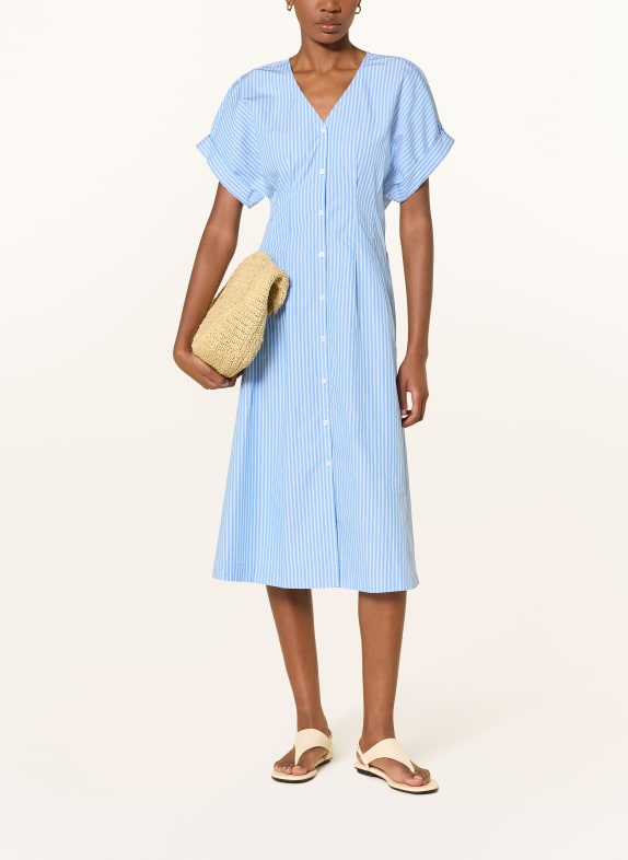 Calvin Klein Šaty MODRÁ / BÍLÁ