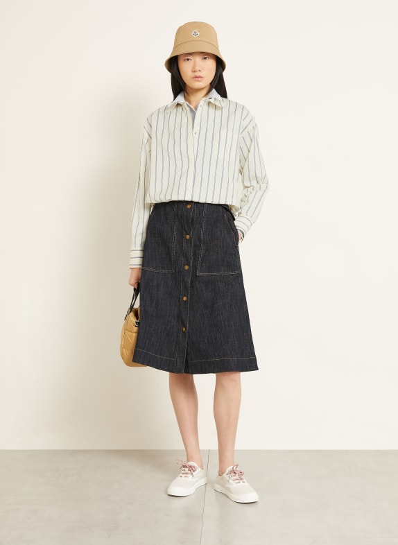 MONCLER overhemdblouse BEIGE / BLAUW