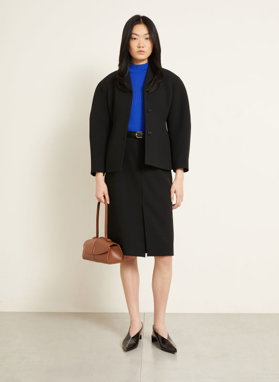 JIL SANDER Schultertasche LINEA BRAUN