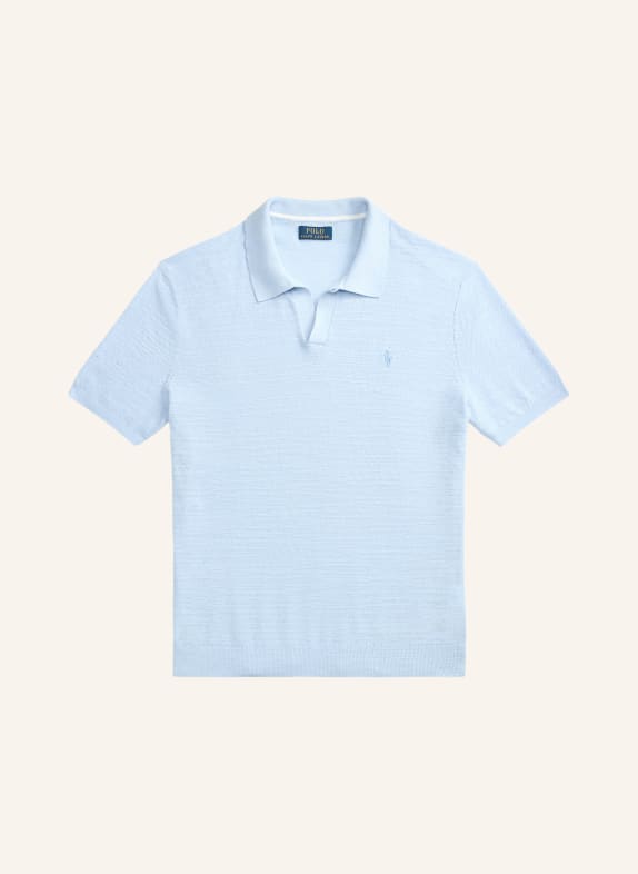 POLO RALPH LAUREN Strick-Poloshirt HELLBLAU