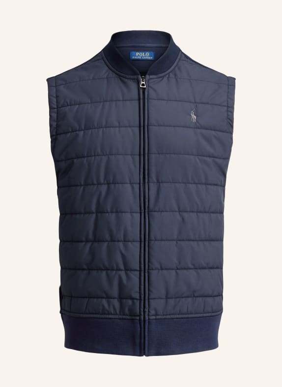 POLO RALPH LAUREN Knit vest in a mix of materials DARK BLUE