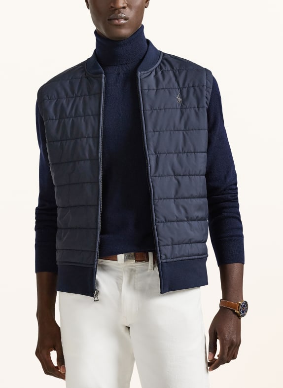 POLO RALPH LAUREN Gilet en maille mélangée BLEU FONCÉ