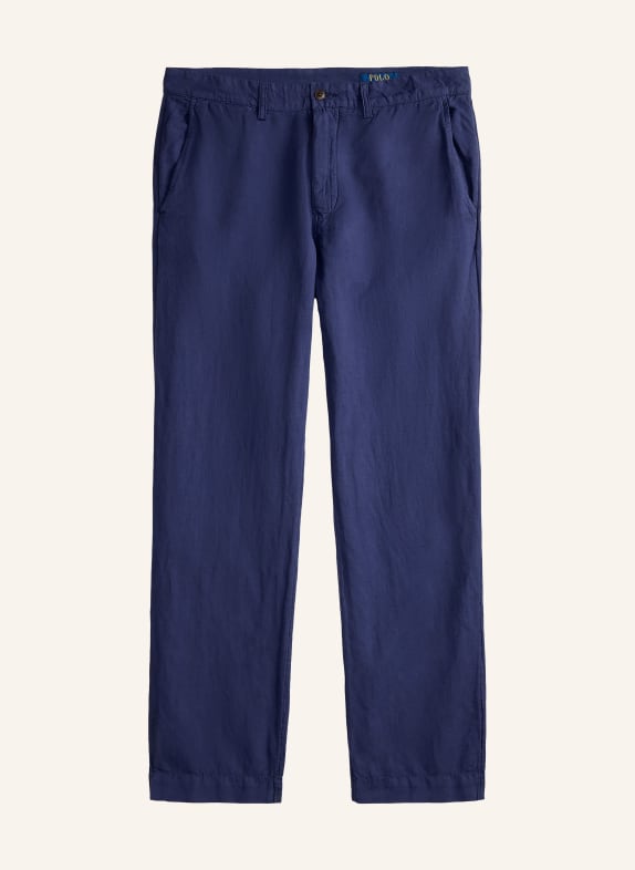 POLO RALPH LAUREN Classic fit chino with linen DARK BLUE