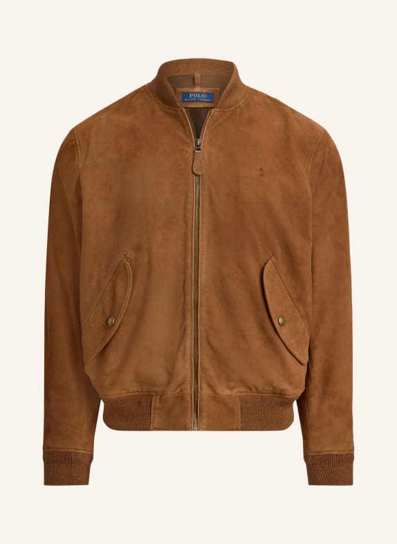 POLO RALPH LAUREN Lederblouson BRAUN