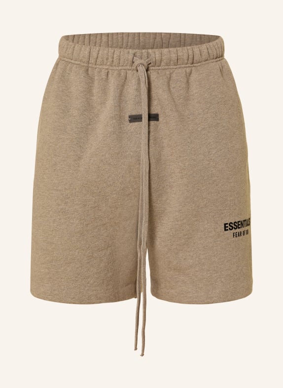 ESSENTIALS - FEAR OF GOD Sweatshorts TAUPE / SCHWARZ