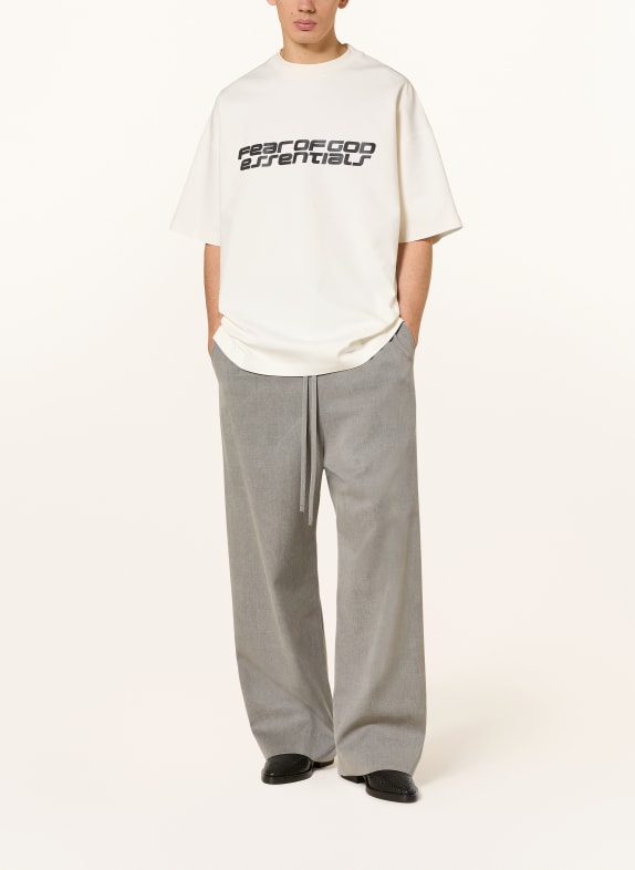 ESSENTIALS - FEAR OF GOD Tricou oversized ALB