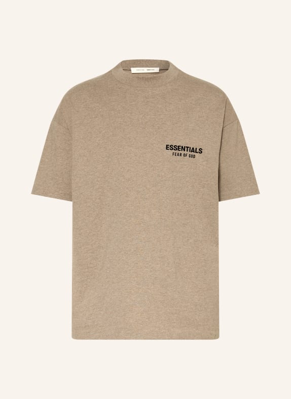 ESSENTIALS - FEAR OF GOD T-Shirt TAUPE / SCHWARZ