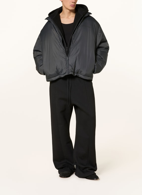 ESSENTIALS - FEAR OF GOD Jachetă matlasată oversized GRI ÎNCHIS