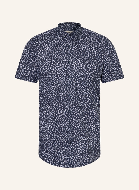 OLYMP Kurzarm-Hemd Level Five body fit DUNKELBLAU / HELLBLAU